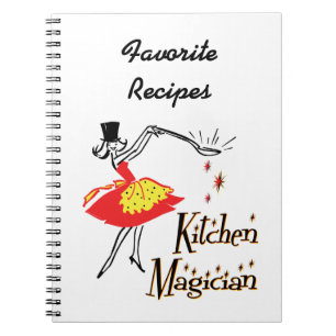 Caderno Espiral Notebook de receitas personalizadas retrorreflecto