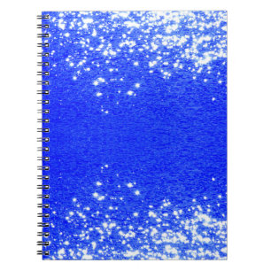 Caderno Espiral Notebook de Reflexão de Água Sparkles