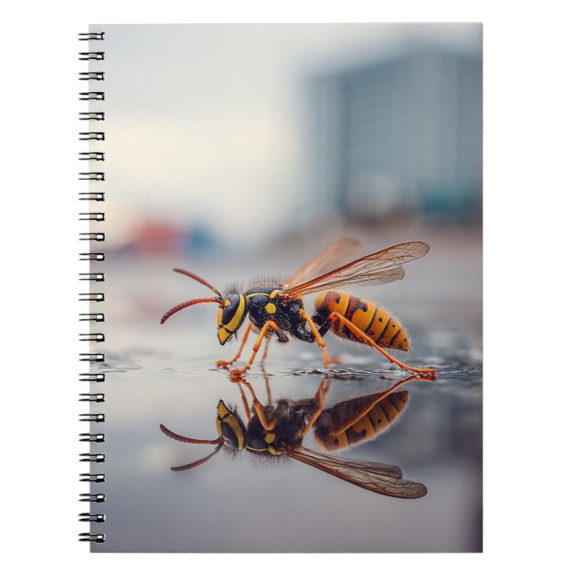 Caderno Espiral Notebook de Reflexão de Cidade do Wasp (Frente)