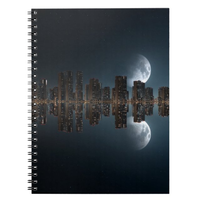 Caderno Espiral Notebook de Reflexões de Cidade Ligada (Frente)