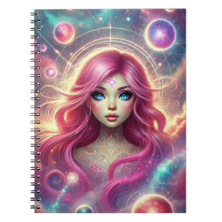 Caderno Espiral Notebook de Reflexões Radiantes Aura brilhante
