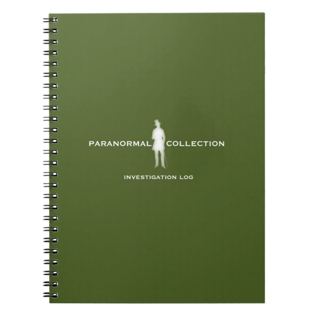 Caderno Espiral Notebook de registro de investigação paranormal (Frente)