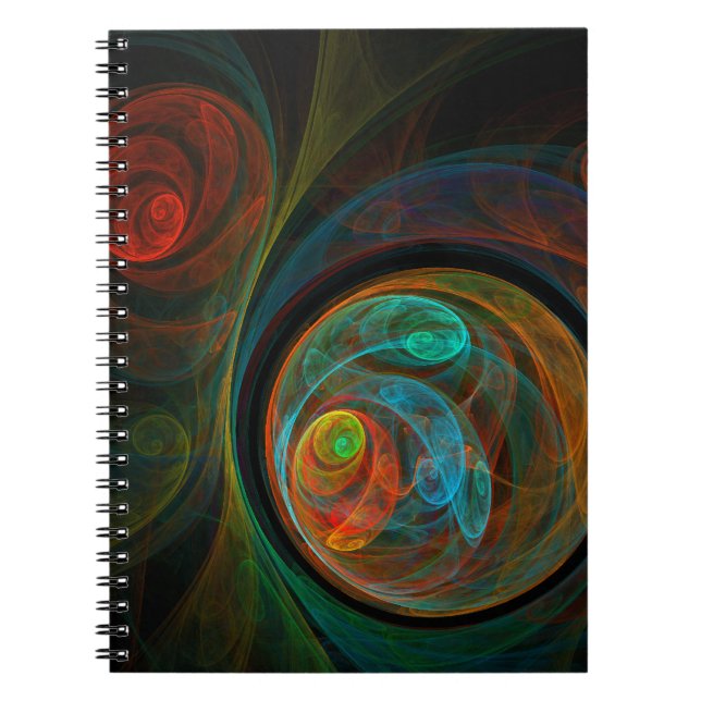 Caderno Espiral Notebook de renascimento Abstrato (Frente)
