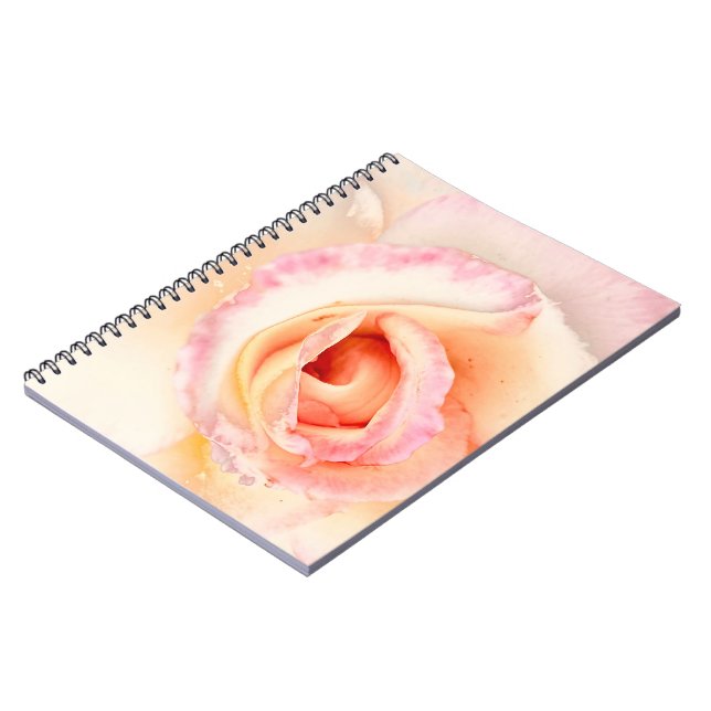 Caderno Espiral Notebook de Rosa de leite (Left Side)