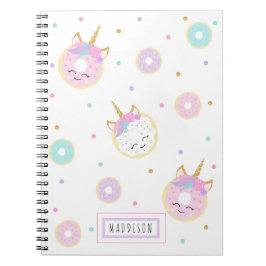 Caderno Espiral Notebook de Rosquinha bonita - Notebook embutido p