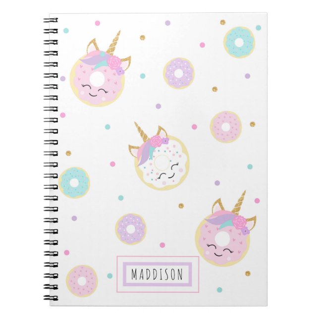 Caderno Espiral Notebook de Rosquinha bonita - Notebook embutido p (Frente)