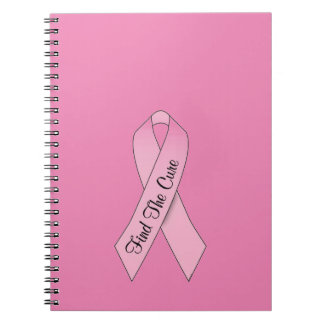 Caderno Espiral Notebook de sensibilização para o Cancer da mama