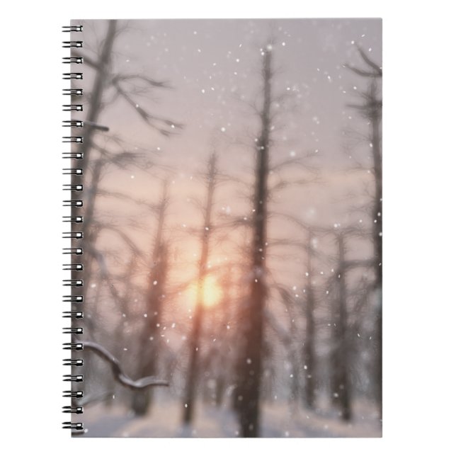Caderno Espiral Notebook de sonho de uma noite de inverno (Frente)
