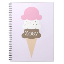 Notebook de Sorvete personalizado