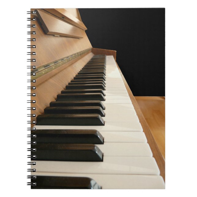 Caderno Espiral Notebook de teclado Piano (Frente)