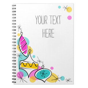 Caderno Espiral Notebook de texto do canto da árvore retrorreflect