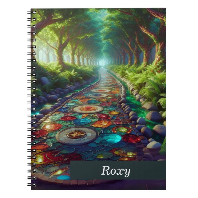 Caderno Espiral Notebook de vidro fixo (Frente)