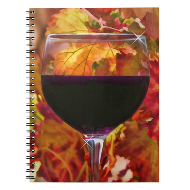 Caderno Espiral Notebook de vinho (Frente)