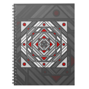 Caderno Espiral Notebook de Visão do Túnel