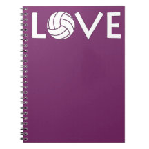 Notebook de vôlei bonito