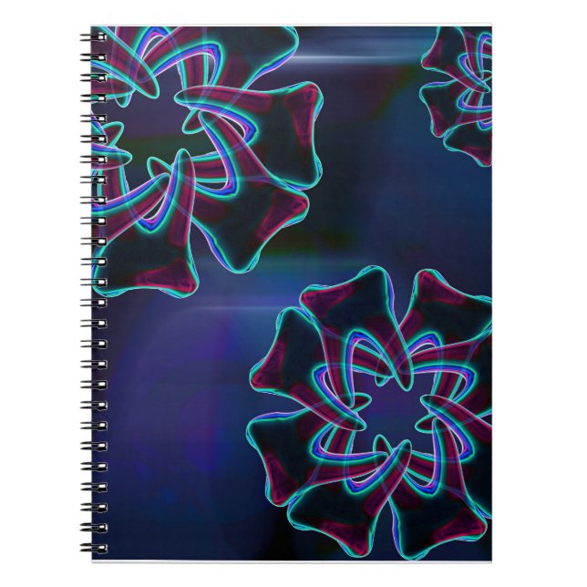 Caderno Espiral Notebook Dentista Ortodontista com Design de Flor  (Frente)