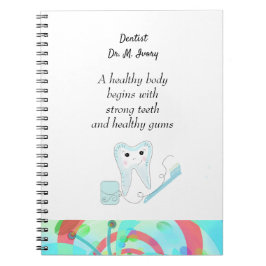 Caderno Espiral Notebook Dentistas e Especialistas em Boca