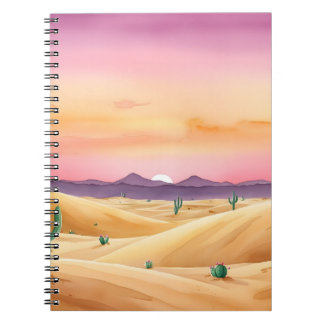 Caderno Espiral Notebook Desert Dunes Twilight
