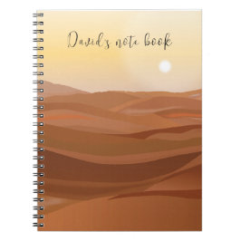 Caderno Espiral Notebook Desert Landscape