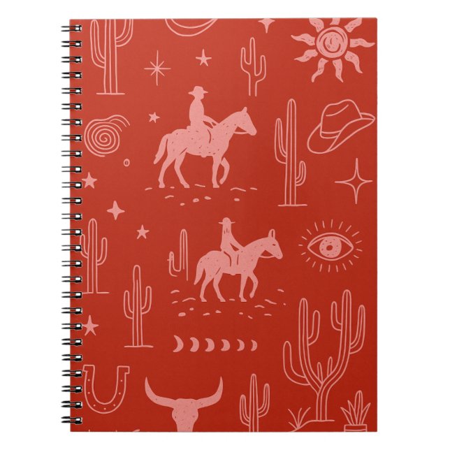 Caderno Espiral Notebook Design Ocidental (Frente)