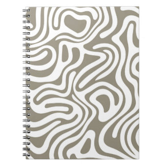 Caderno Espiral Notebook design simples e elegante abstrato espira