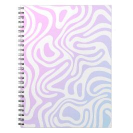 Caderno Espiral Notebook design simples e elegante abstrato espira