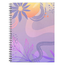 Caderno Espiral Notebook design simples e elegante abstrato espira