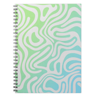 Caderno Espiral Notebook design simples e elegante abstrato espira