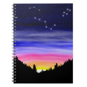 Caderno Espiral Notebook Diamond Night