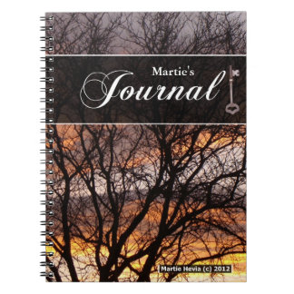 Caderno Espiral Notebook Diário - Árvore Sunset
