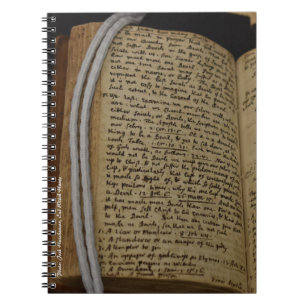 Caderno Espiral Notebook Diário de bruxas Salem, Rev. Parris Sermo