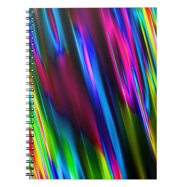 Caderno Espiral Notebook/Diário de cor elétrica bonito (Frente)