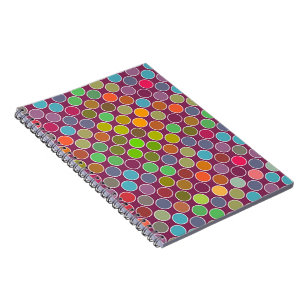 Caderno Espiral Notebook Diário Pontos do Arco-Íris
