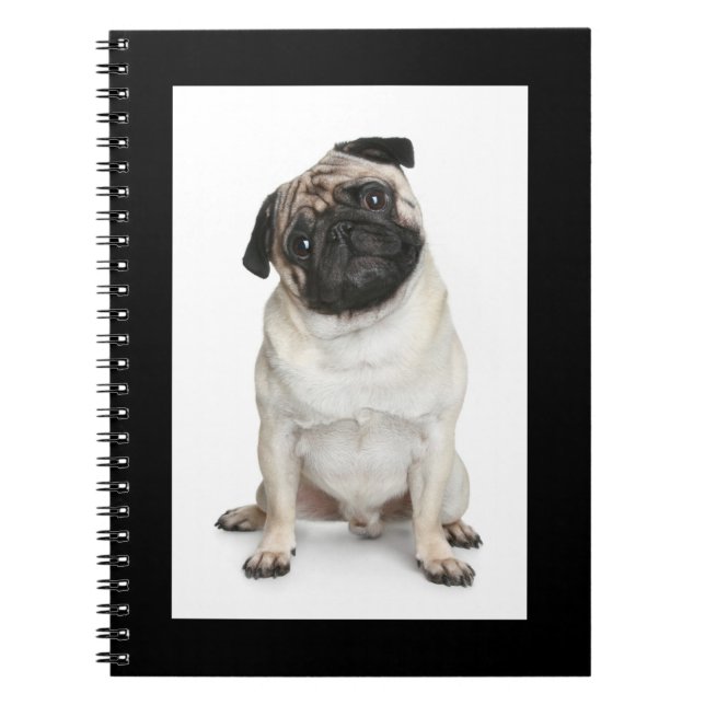 Caderno Espiral Notebook / Diário Puppy Dog Branco (Frente)