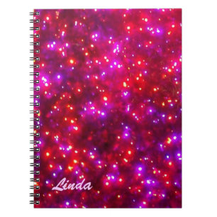 Caderno Espiral Notebook/Diário 'Rosy Sparkle'