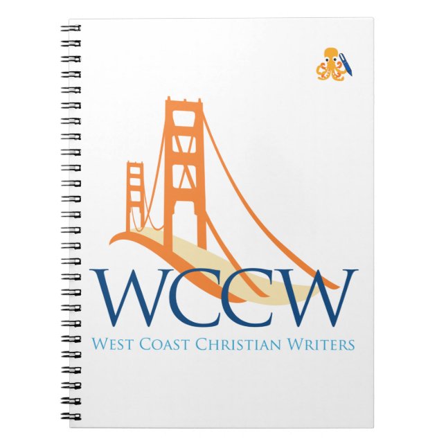 Caderno Espiral Notebook/Diário WCCW com mascote Goldie (Frente)