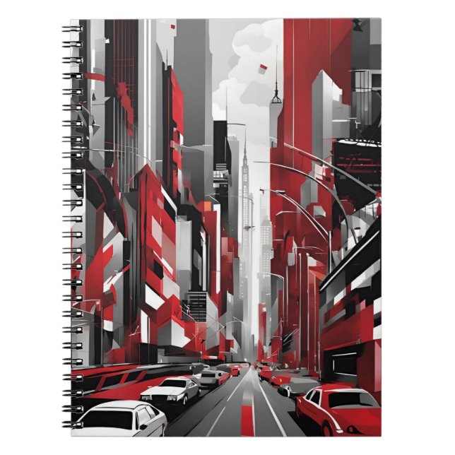 Caderno Espiral Notebook dinâmico NYC Streets - Vibes de Nova Iorq (Frente)