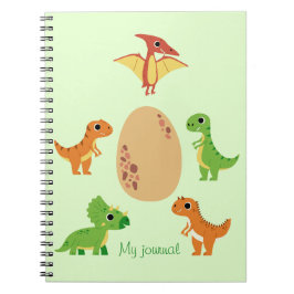 Caderno Espiral Notebook Dino - Diário Bonito Dinossauro