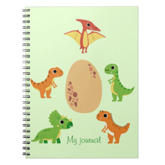 Caderno Espiral Notebook Dino - Diário Bonito Dinossauro