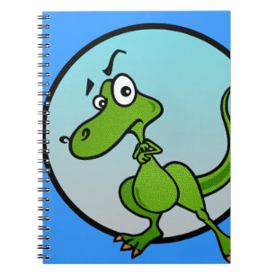 CADERNO ESPIRAL NOTEBOOK DINOSSAUR ESPIRAL ENGRAÇADO