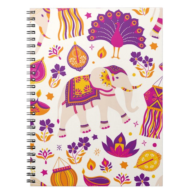 Caderno Espiral Notebook Diwali (Frente)