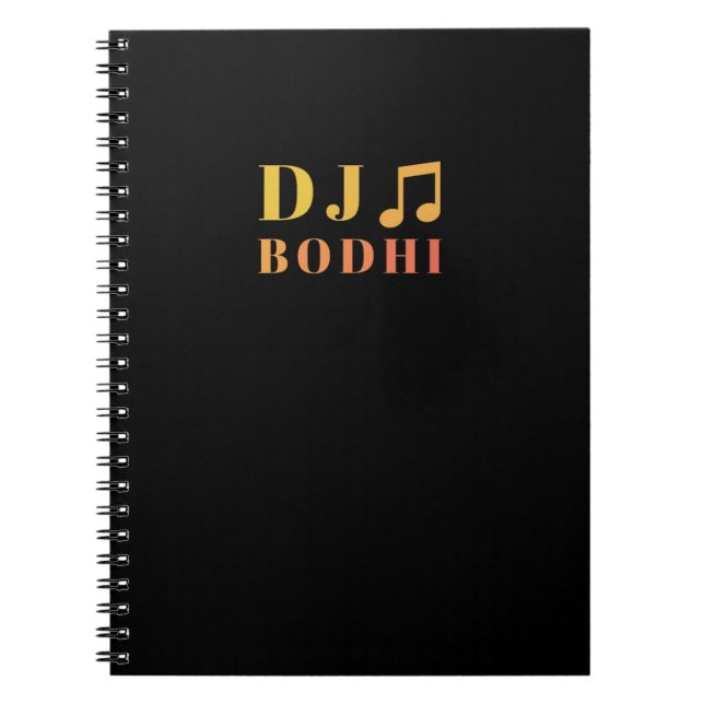 Caderno Espiral Notebook DJ Bodhi (Frente)