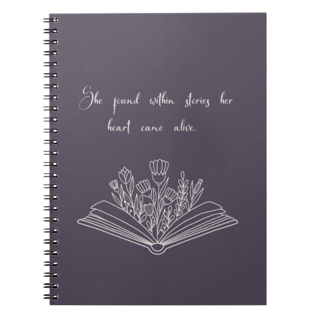 Caderno Espiral Notebook do Book Lover (Frente)