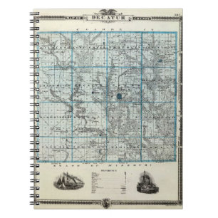 Caderno Espiral Notebook do Condado de Decatur Histórico