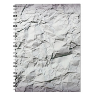 Caderno Espiral Notebook do Designer com papel amassado texturizad