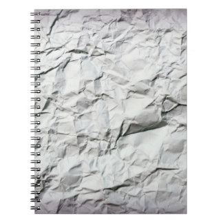 Caderno Espiral Notebook do Designer com papel amassado texturizad