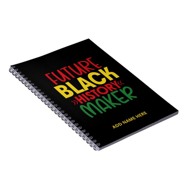 Caderno Espiral Notebook do futuro Black History Maker (Lado Direito)