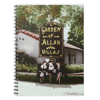 Caderno Espiral Notebook do Jardim do Hotel Allah