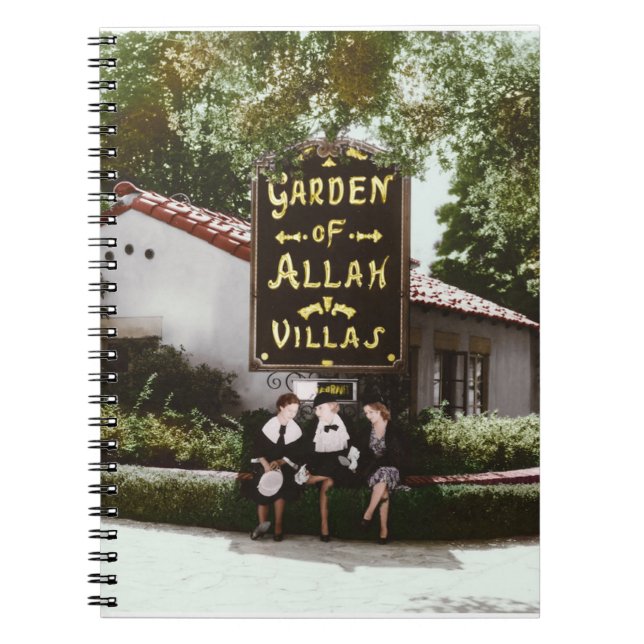 Caderno Espiral Notebook do Jardim do Hotel Allah (Frente)