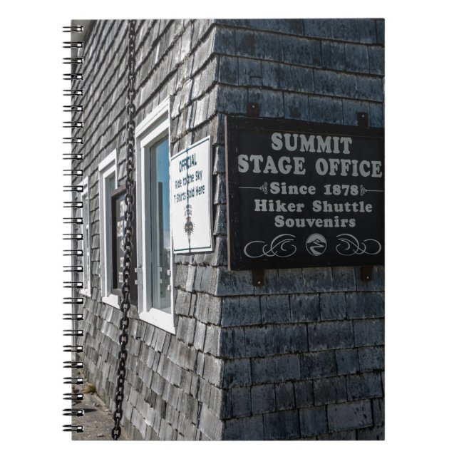 Caderno Espiral Notebook do Mt. Washington Summit House (Frente)